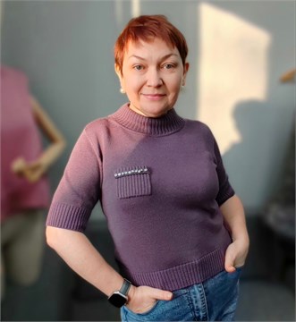 Джемпер с коротким рукавом ВИНОГРАД 10009