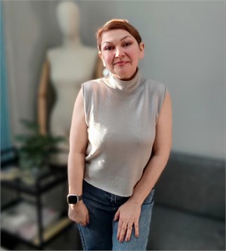 Топ светло-серый 10059