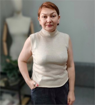 Топ светло-бежевый 10060