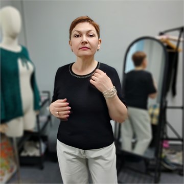 Джемпер с коротким рукавом НОЧЬ 10015