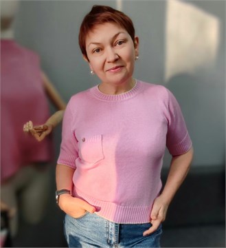 Джемпер с коротким рукавом САКУРА 10018